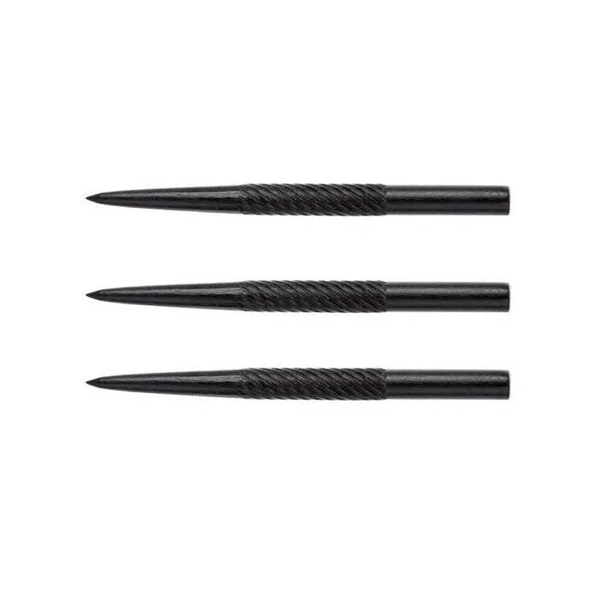 Winmau Black Spiral Grip Replacement Dart Points