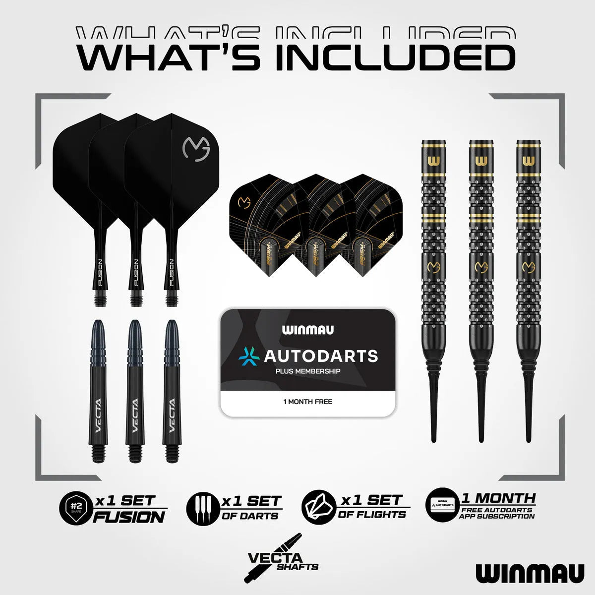 Winmau MvG W-Max 90% Tungsten Soft Tip Darts