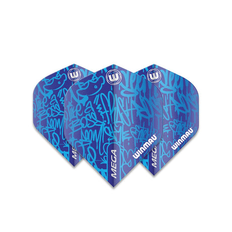 Winmau Mega Standard Signature Blue Dart Flights - view 3