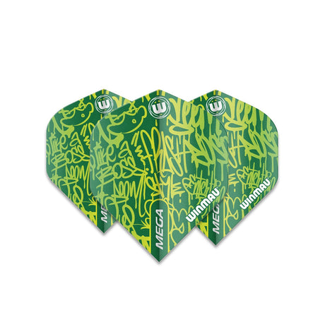 Winmau Mega Standard Signature Green Dart Flights - view 3