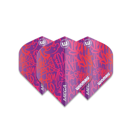 Winmau Mega Standard Signature Pink Dart Flights - view 3