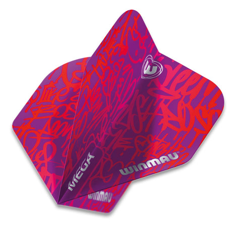 Winmau Mega Standard Signature Pink Dart Flights - view 2