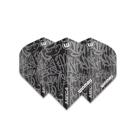Winmau Mega Standard Signature Black Dart Flights - view 3