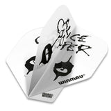 Winmau Rock Legends Dart Flights - Alice Cooper White - view 3