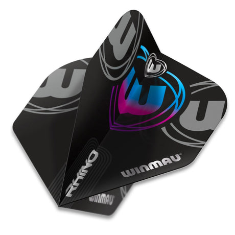 Winmau Rhino Extra Thick Standard Black, Grey, Blue & Purple Dart Flights - view 2