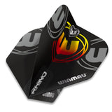 Winmau Rhino Extra Thick Standard Black, Grey, Red & Yellow Dart Flights - view 2