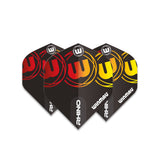 Winmau Rhino Extra Thick Standard Black, Red & Yellow Dart Flights - view 3