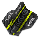 Winmau Prism Alpha Michael van Gerwen MvG Extra Thick Black Green Dart Flights - view 2