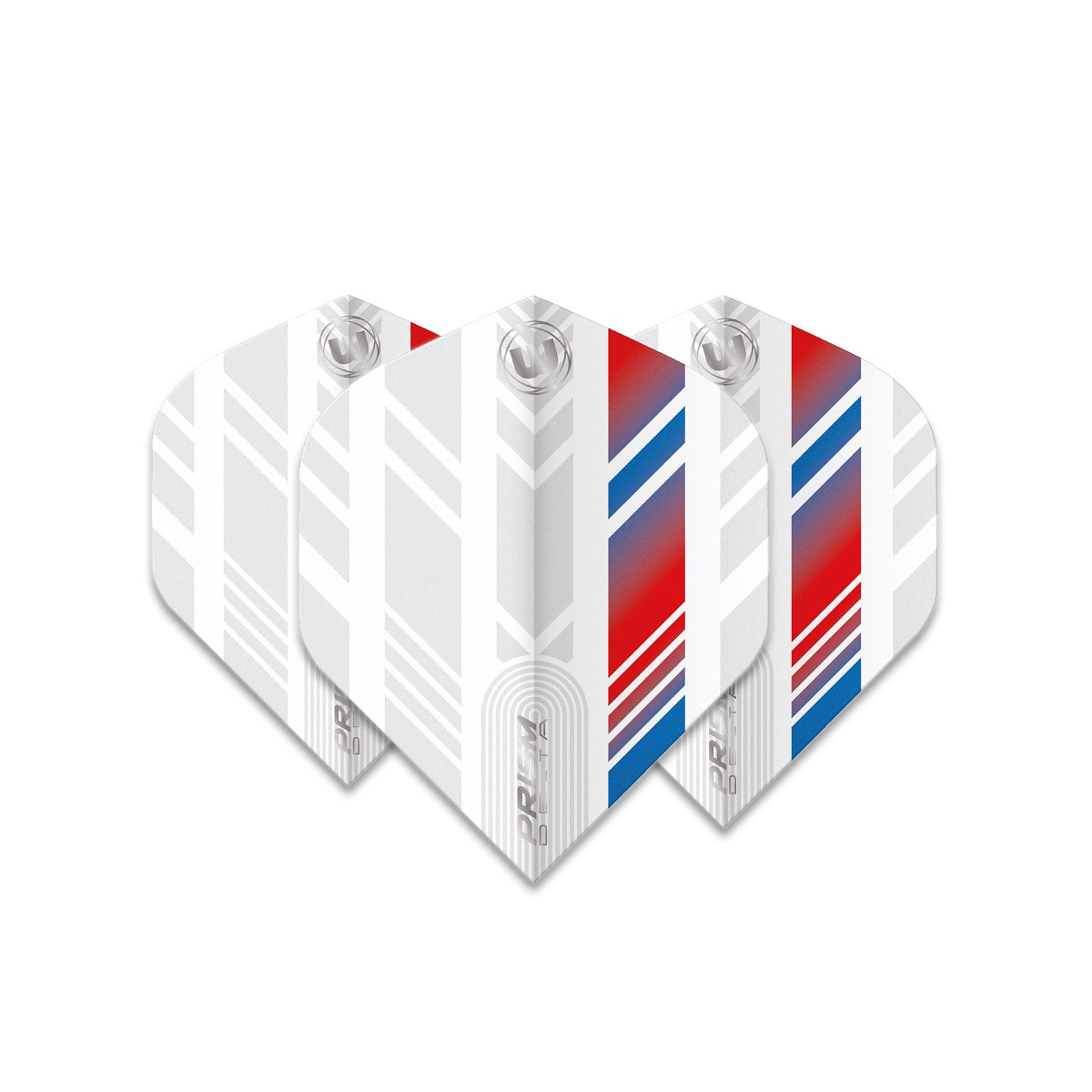 Winmau Prism Delta White, Red & Blue Standard Dart Flights - view 3