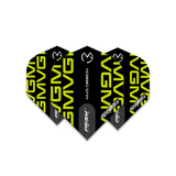 Winmau MvG Prism Alpha Extra Thick Black & Green Dart Flights - view 3