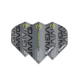 Winmau Prism Alpha Michael van Gerwen MvG Extra Thick Grey Dart Flights - view 3