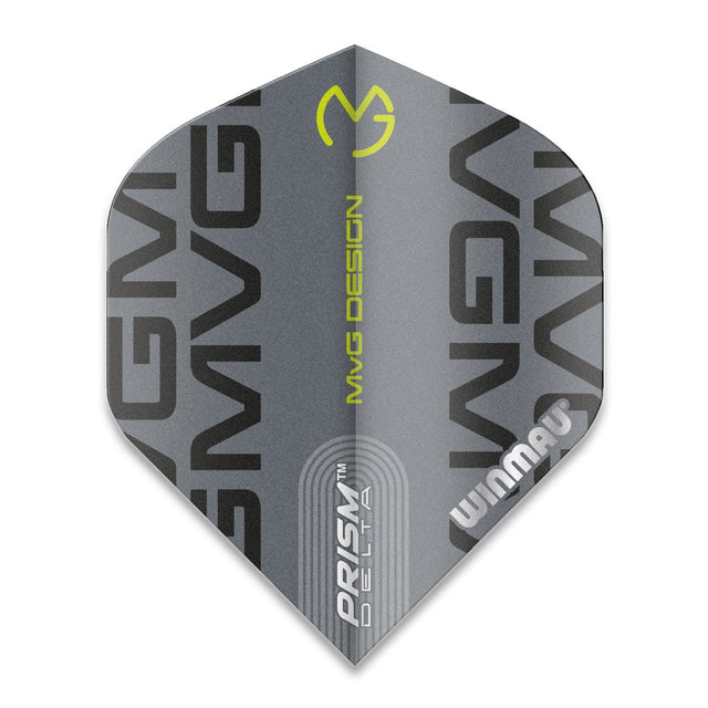 Winmau Prism Alpha Michael van Gerwen MvG Extra Thick Grey Dart Flights