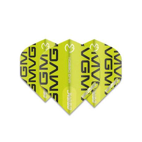 Winmau Prism Alpha Michael van Gerwen MvG Extra Thick Green Black Dart Flights - view 3