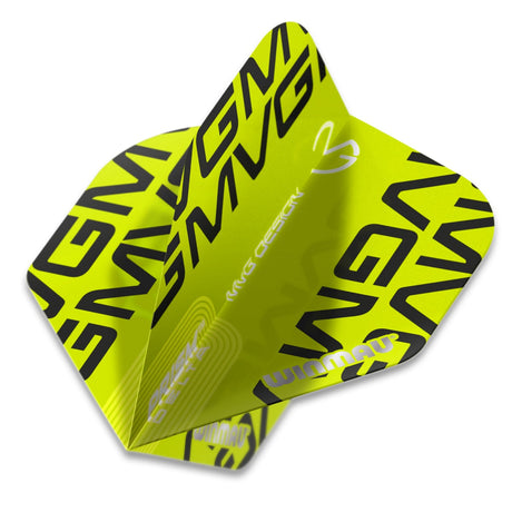 Winmau Prism Alpha Michael van Gerwen MvG Extra Thick Green Black Dart Flights - view 2