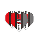 Winmau Prism Delta Blade 6 Black, Grey & Red Standard Dart Flights - view 3