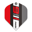 Winmau Prism Delta Blade 6 Black, Grey & Red Standard Dart Flights