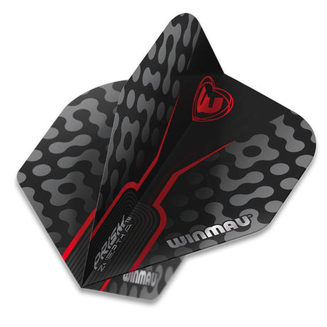 Winmau Prism Zeta Standard Black Red Dart Flights - view 2