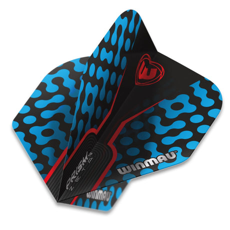 Winmau Prism Zeta Standard Red Aqua Dart Flights - view 2