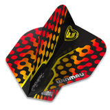 Winmau Prism Zeta Standard Yellow Red Dart Flights - view 2
