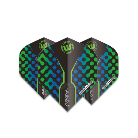 Winmau Prism Zeta Standard Green Aqua Dart Flights - view 3