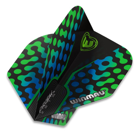 Winmau Prism Zeta Standard Green Aqua Dart Flights - view 2