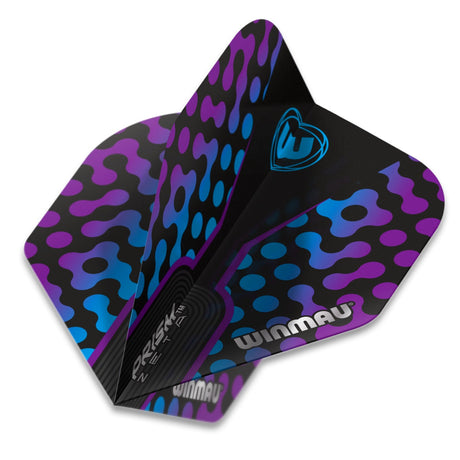 Winmau Prism Zeta Standard Blue Purple Dart Flights - view 2