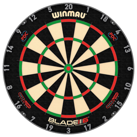 Blade 6 Carbon Triple Core Dartboard by Winmau - The Darts Shop