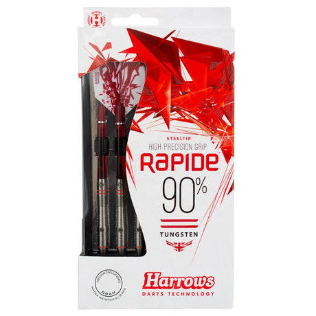 Harrows Rapide 90% Tungsten Steel Tip Darts - Style B - Ringed - view 5