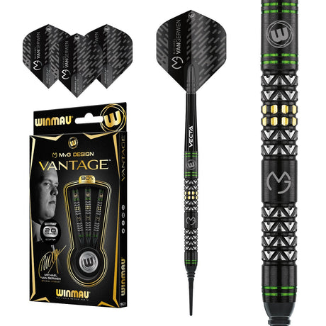 Michael Van Gerwen MVG Vantage 90% Tungsten Soft Tip Darts by Winmau