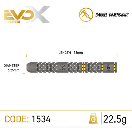 Michael van Gerwen MvG Evo X 90% Tungsten Steel Tip Darts by Winmau - The Darts Shop