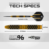 Winmau Bradley van der Velden 90% Tungsten Steel Tip Darts