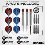Winmau Lewis Cook 90% Tungsten Steel Tip Darts