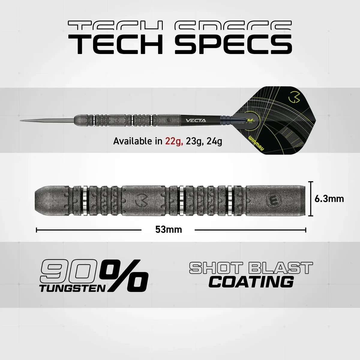 Winmau MVG Signature Edition 90% Steel Tip Darts
