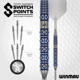 Winmau Lunaris Parallel SP 90% Tungsten Steel Tip Darts