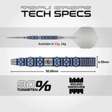 Winmau Lunaris Tapered SP 90% Tungsten Steel Tip Darts