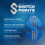 Winmau Lunaris Tapered SP 90% Tungsten Steel Tip Darts