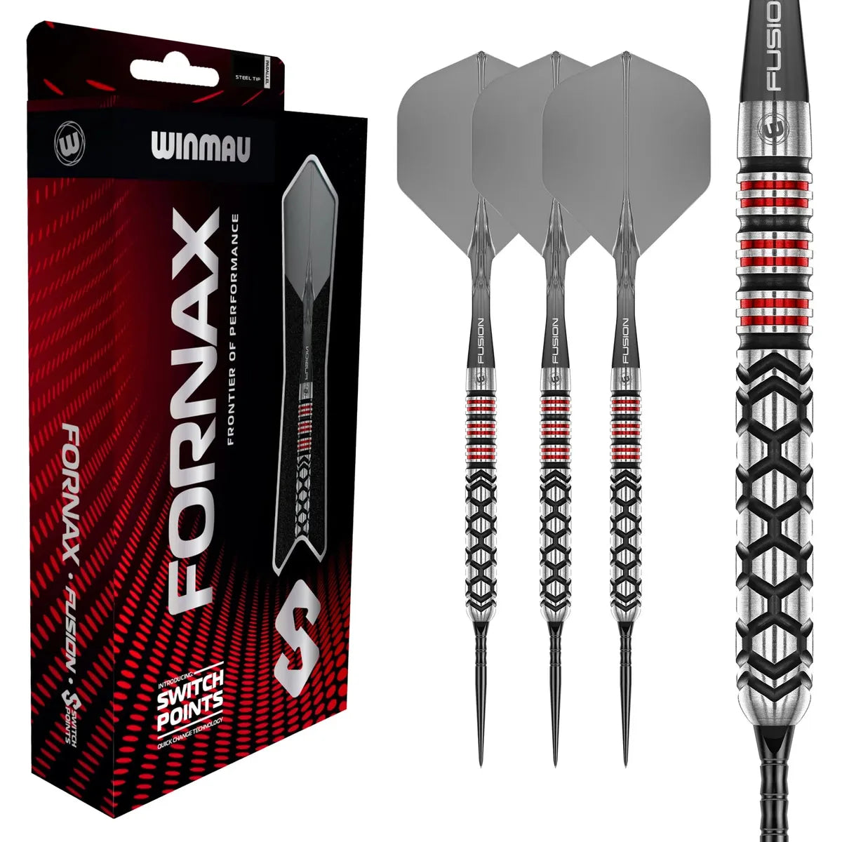 Winmau Fornax Parallel SP 90% Tungsten Steel Tip Darts