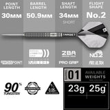 Target Beau Greaves G1 90% Tungsten SP Steel Tip Darts