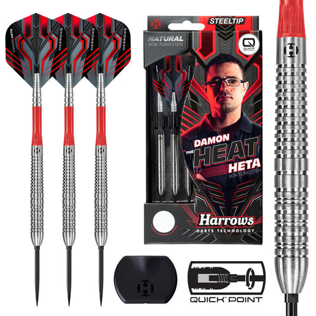 Harrows Damon Heta Series 1 Natural 90% Tungsten QP Steel Tip Darts