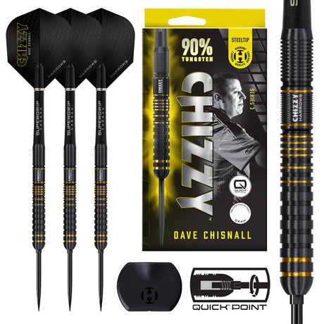 Harrows Dave Chisnall Chizzy Series 3 90% Tungsten QP Steel Tip Darts
