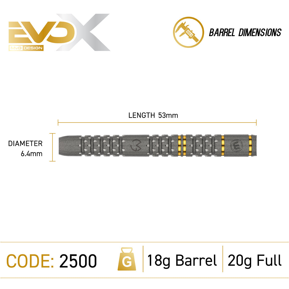 Michael van Gerwen MvG Evo X 90% Tungsten Soft Tip Darts by Winmau - view 4
