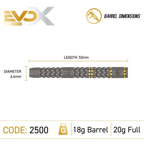 Michael van Gerwen MvG Evo X 90% Tungsten Soft Tip Darts by Winmau - view 4
