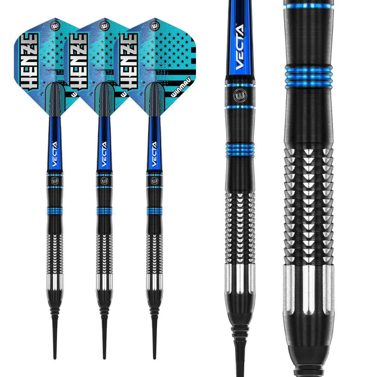 Rick Henze 90% Tungsten Soft Tip Darts by Winmau - view 3