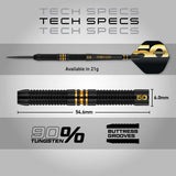 Red Dragon Peter Wright 50 Years Limited Edition 90% Tungsten Steel Tip Darts - view 7