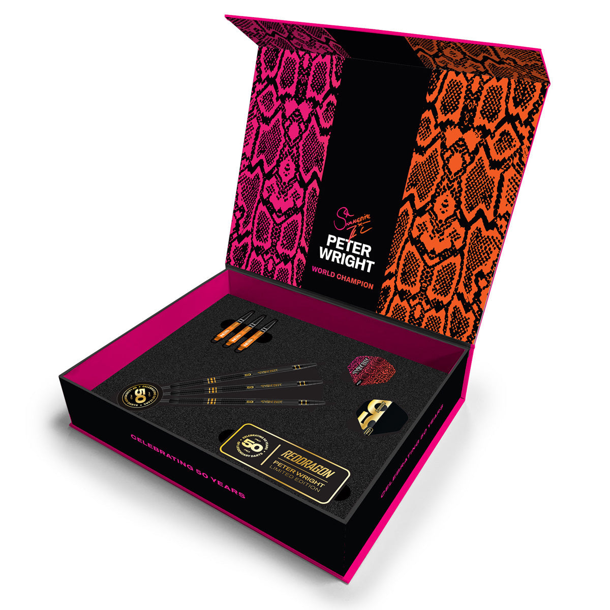 Red Dragon Peter Wright 50 Years Limited Edition 90% Tungsten Steel Tip Darts - view 3