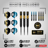 Red Dragon Gerwyn Price 50 Years Limited Edition 90% Tungsten Steel Tip Darts - view 4