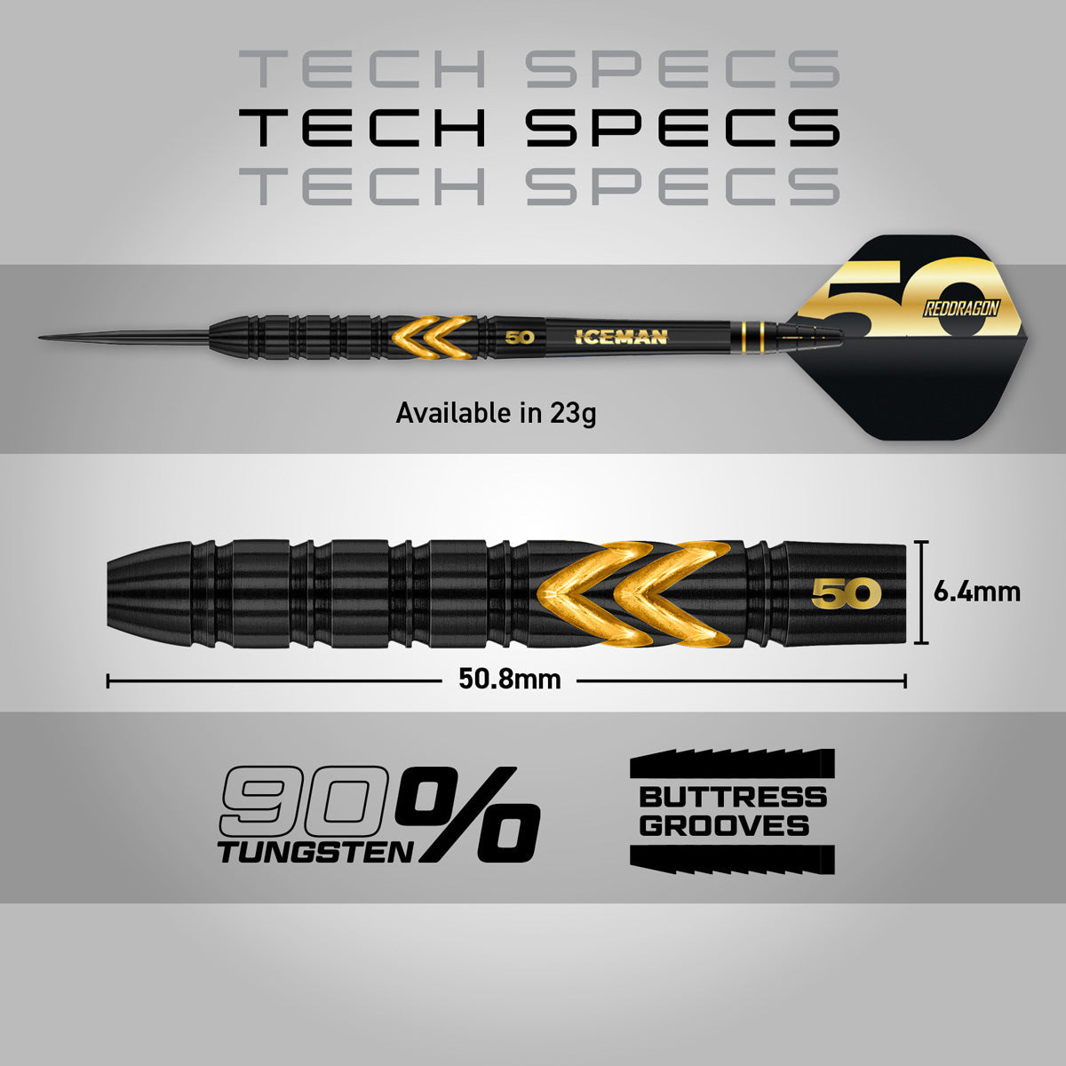 Red Dragon Gerwyn Price 50 Years Limited Edition 90% Tungsten Steel Tip Darts - view 7