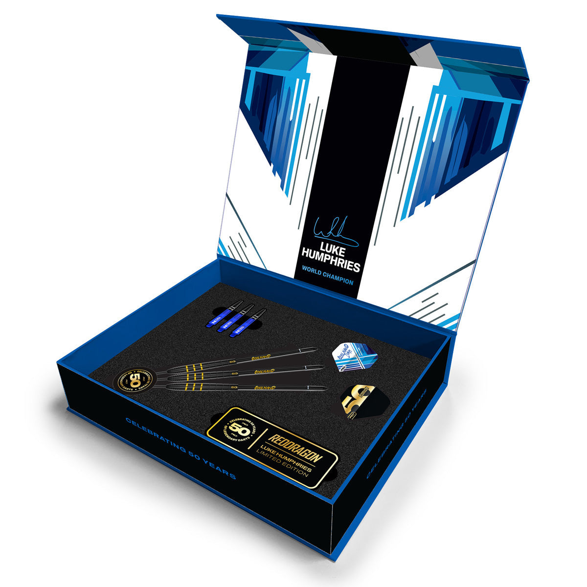 Red Dragon Luke Humphries 50 Years Limited Edition 90% Tungsten Steel Tip Darts - view 3