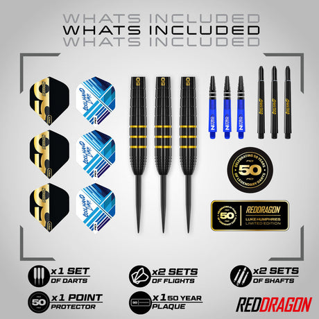 Red Dragon Luke Humphries 50 Years Limited Edition 90% Tungsten Steel Tip Darts - view 4