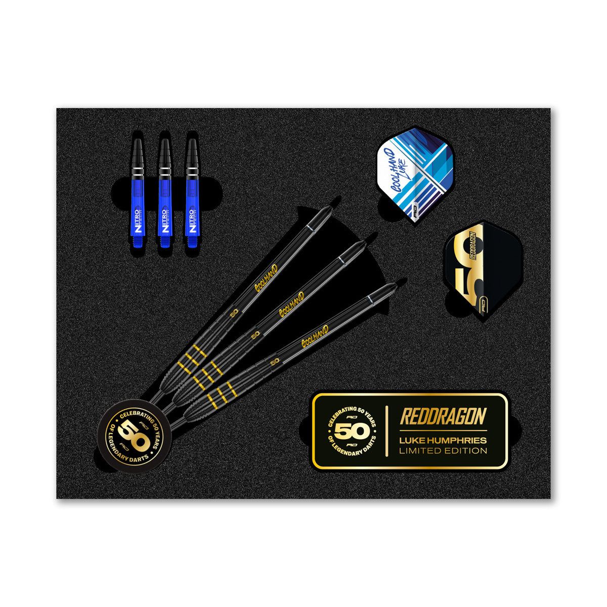 Red Dragon Luke Humphries 50 Years Limited Edition 90% Tungsten Steel Tip Darts - view 2